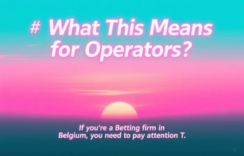 Visual representation of Belgium Cracks Down on Betting Ads for 2026 World Cup