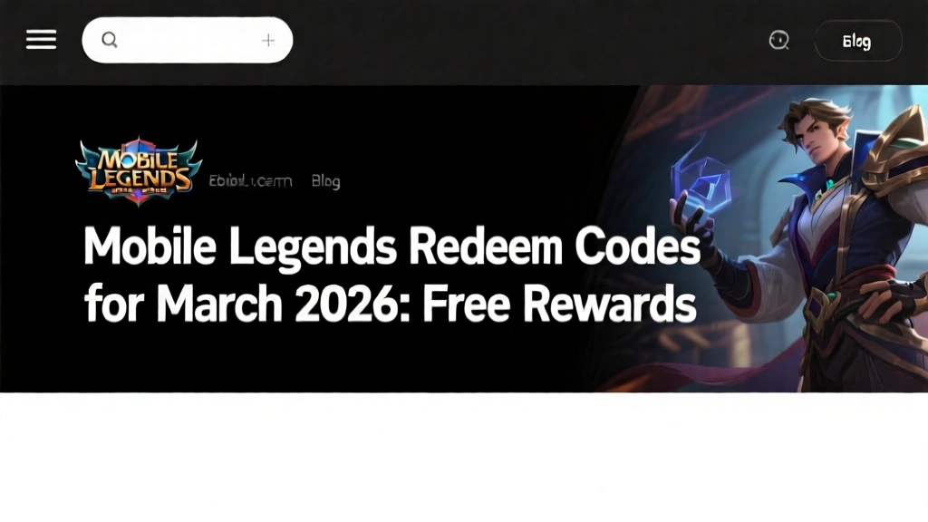 Mobile Legends Redeem Codes for March 2026: Free Rewards
