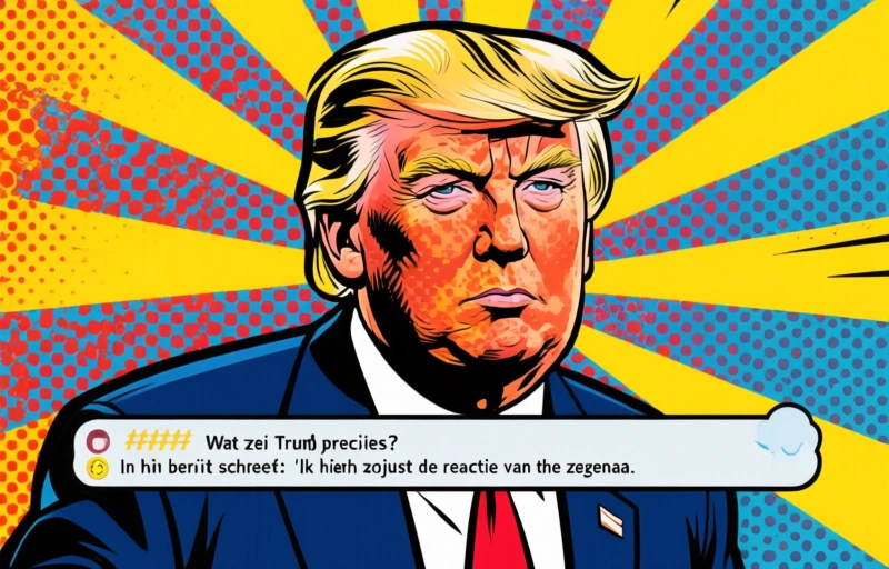Visuele weergave van Trump noemt Iraans vredesvoorstel 'totaal onaanvaardbaar'