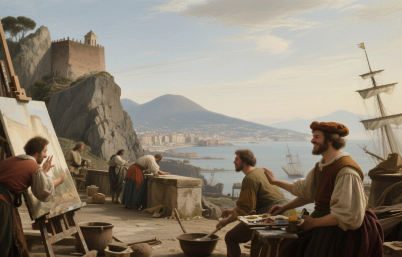 Naples' Rocky Foundation: Jan van Stinemolen's 1582 View