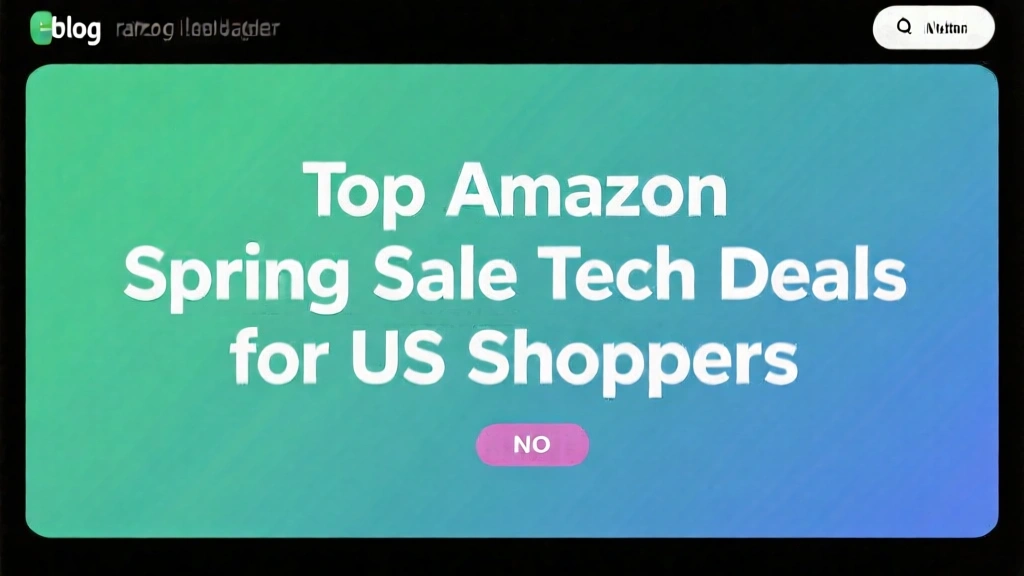 Top Amazon Spring Sale Tech Deals for US Shoppers
