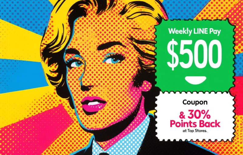 Weekly LINE Pay $500 Coupon & 30% Points Back at Top Stores