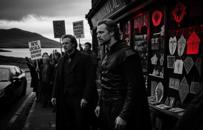 Skye Locals Protest Highlander Film with Cavill and Crowe