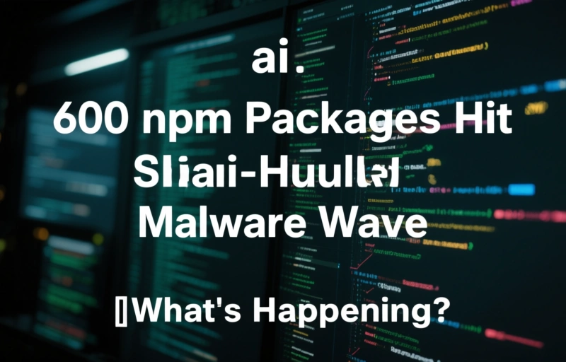 Visual representation of 600 npm Packages Hit by Shai-Hulud Malware Wave
