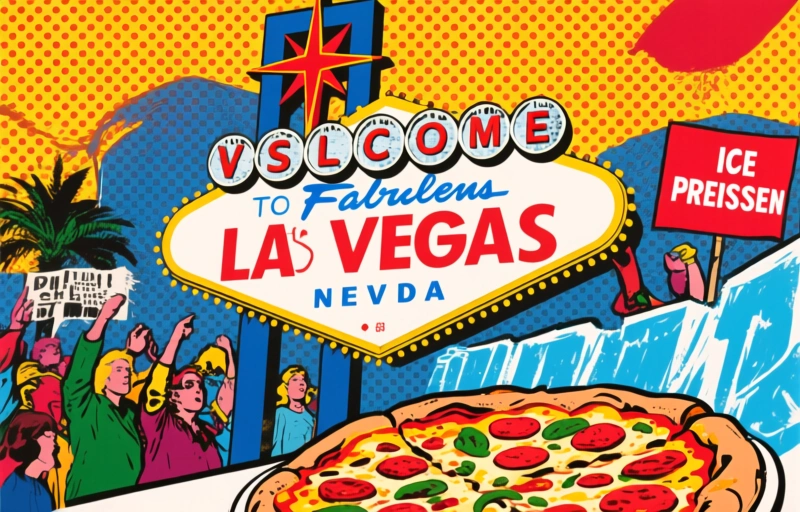 Las Vegas Pizzerien schließen für ICE-Protest