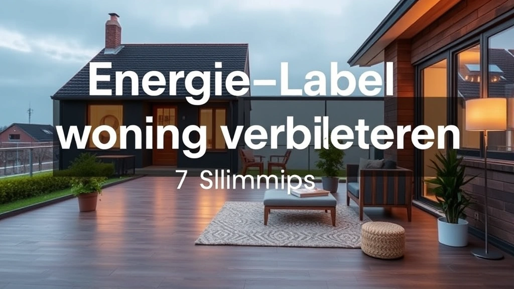 Energielabel woning verbeteren: 7 slimme tips