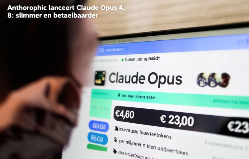 Visuele weergave van Anthropic lanceert Claude Opus 4.8