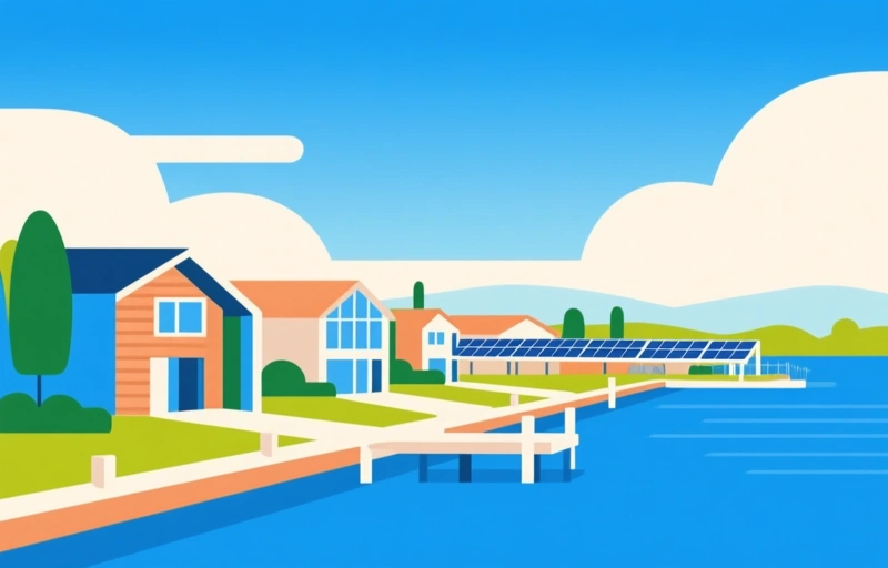 Waterfront Luxury in America's First Solar Town
