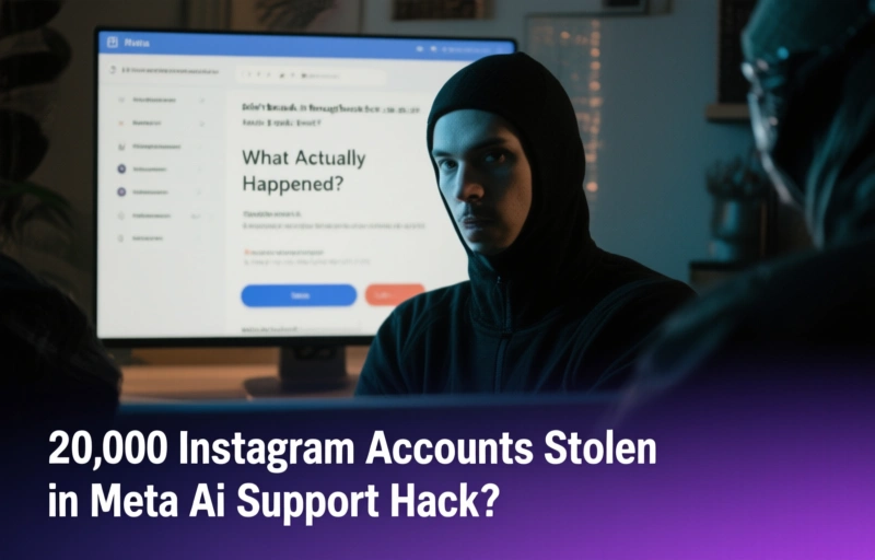 Visual representation of 20,000 Instagram Accounts Stolen in Meta AI Support Hack
