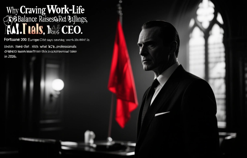 Why Craving Work-Life Balance Raises Red Flags, Says CEO