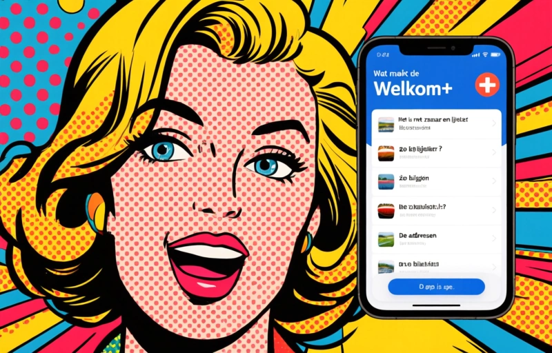 Visual representation of Welkom+ App