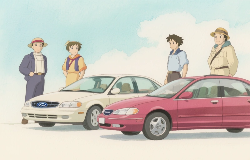 Visual representation of 1998 Mid-Size Sedan Showdown