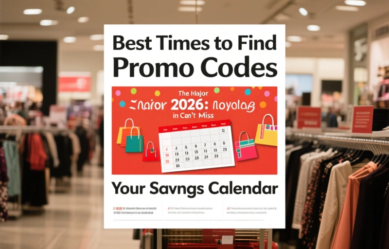Visual representation of Best Times to Find Promo Codes in 2026