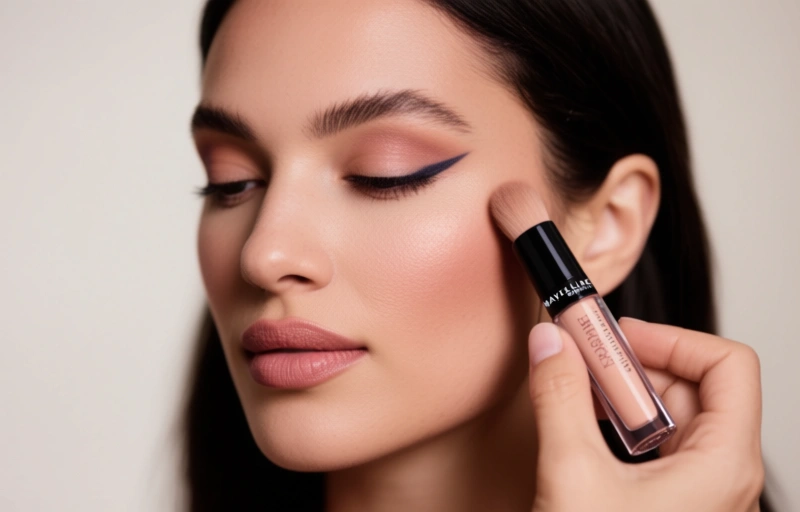 Visuele weergave van Maybelline virtuele makeup-proef in ChatGPT