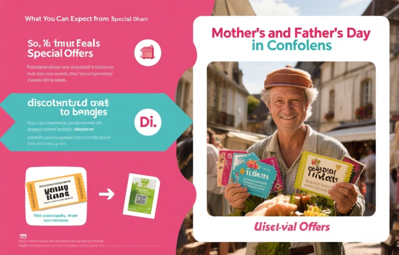 Visual representation of Festival Deals for Mother's and Father's Day in Confolens