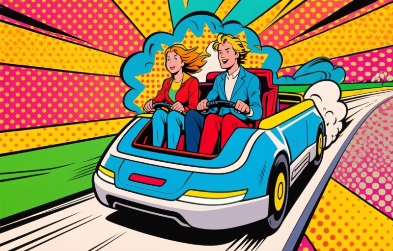Visuele weergave van AI en zelfrijdende auto's