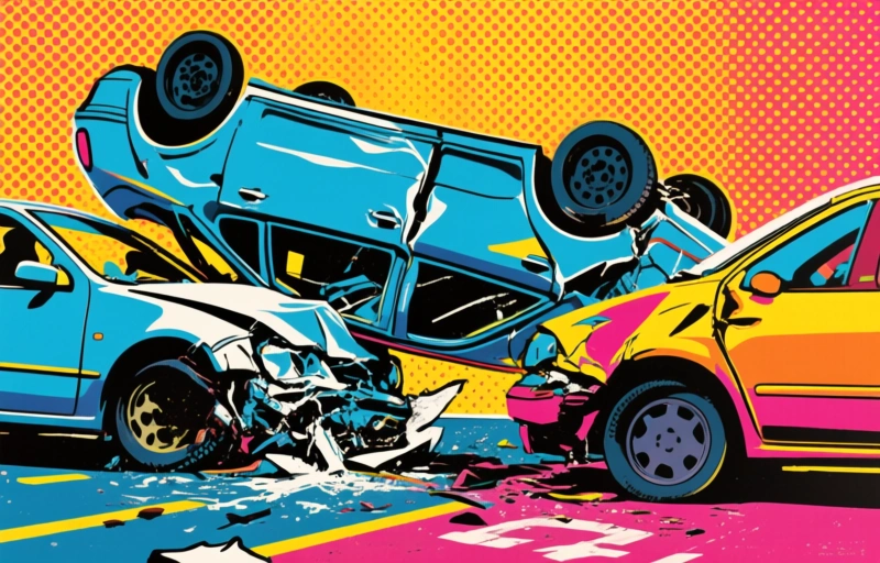 Car Flips After Clipping Another Vehicle in Bournemouth