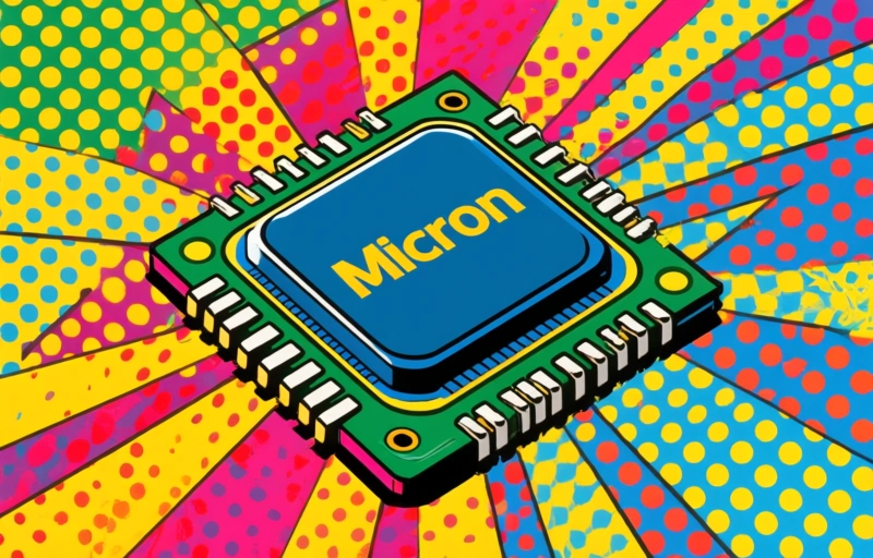 Visuele weergave van Micron