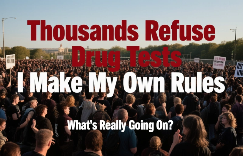Visual representation of Thousands Refuse Drug Tests