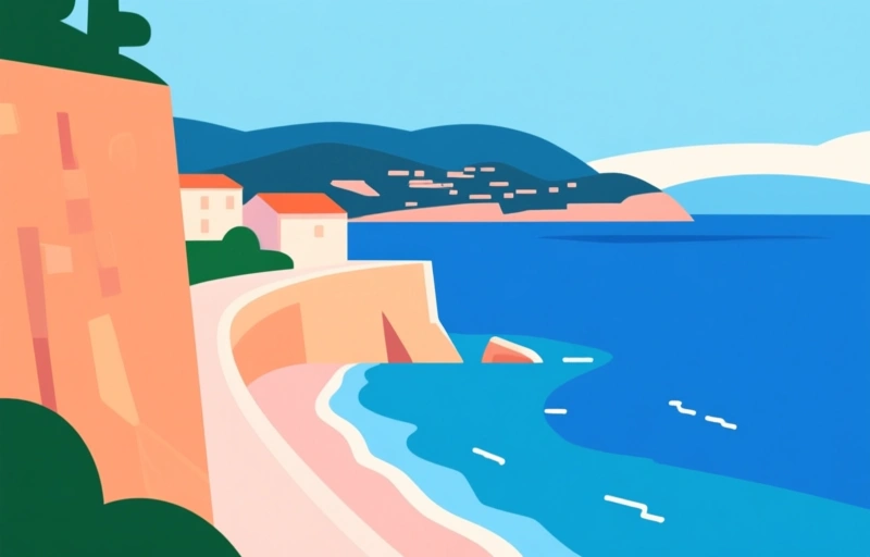 Visual representation of April on the French Riviera