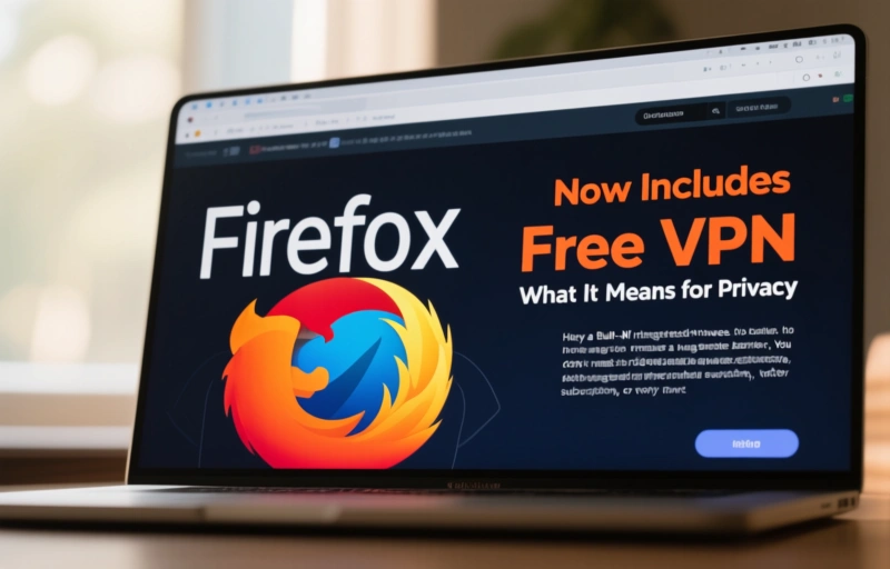 Visual representation of Firefox Now Includes Free VPN