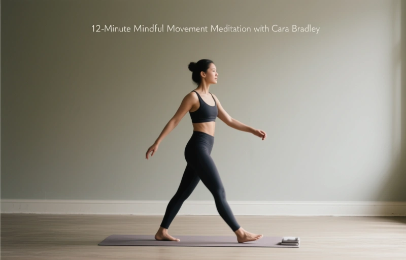 Visual representation of 12-Minute Mindful Movement Meditation with Cara Bradley