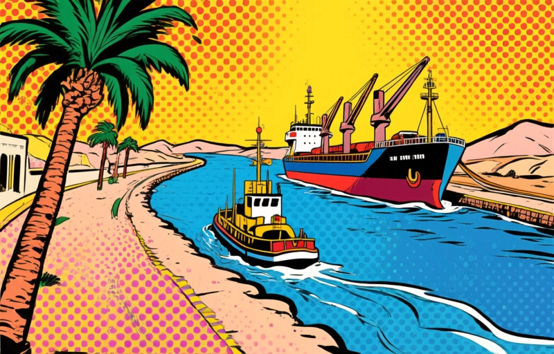 Visuele weergave van Strijd om Straat van Hormuz