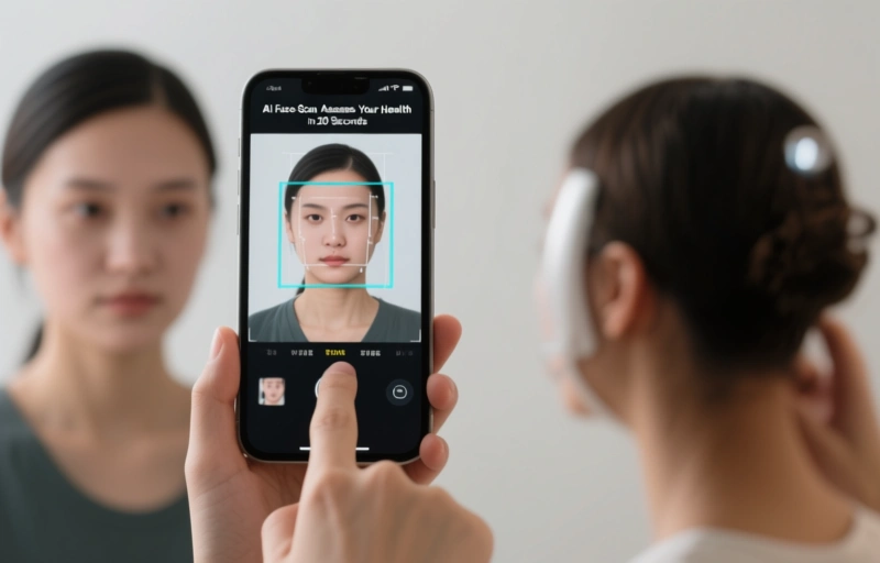 Visual representation of AI Face Scan Assesses Your Health in 20 Seconds
