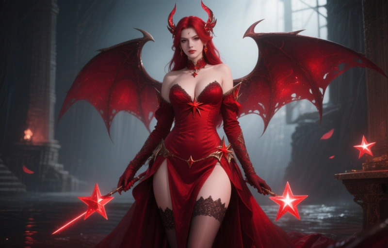 Visual representation of Octavia Red Stars in Hentaied Pro's Interactive Game
