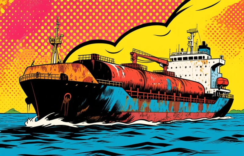 Visuele weergave van Frankrijk pakt opnieuw Russische olietanker op zee