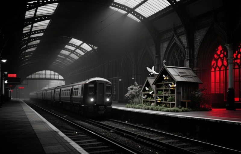 UK Train Stations Install Bee & Bird Habitats for Conservation