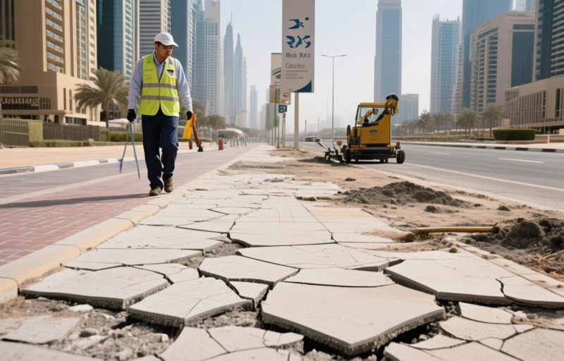 Visual representation of Dubai's 2026 Sidewalk Maintenance
