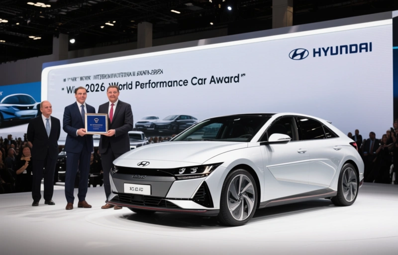 Visual representation of Hyundai IONIQ 6 N Wins 2026 World Performance Car Award
