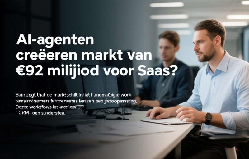 Visuele weergave van AI-agenten creëren markt van €92 miljard voor SaaS