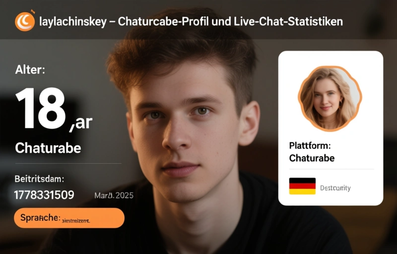 Visuelle Darstellung von laylachinskey – Chaturbate-Profil und Live-Chat-Statistiken