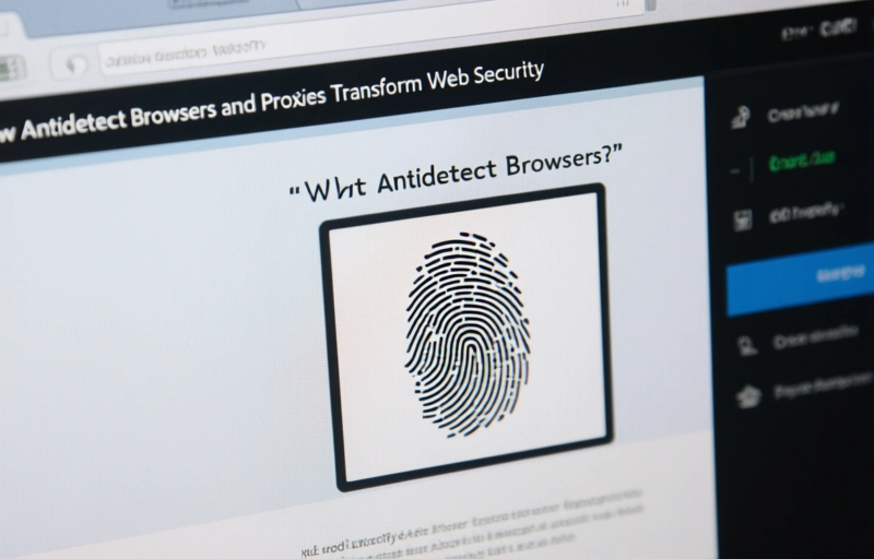 Visual representation of How Antidetect Browsers and Proxies Transform Web Security
