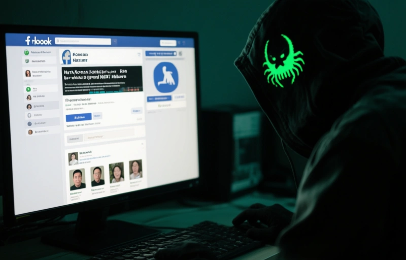 Visual representation of North Korean Hackers Use Facebook to Spread RokRAT Malware