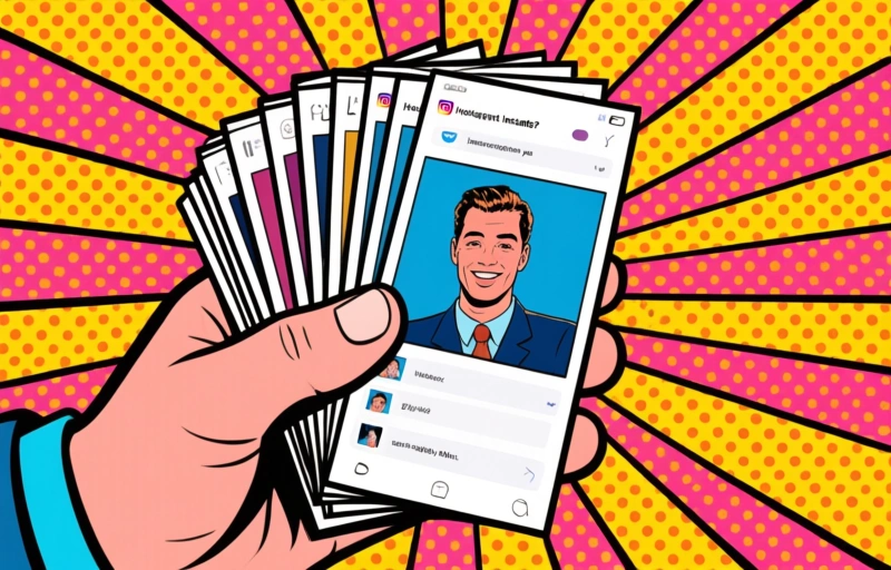 Visuele weergave van Instagram Instants