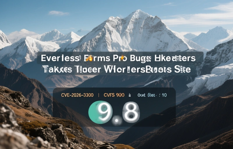 Visual representation of Everest Forms Pro Bug Lets Hackers Take Over WordPress Sites