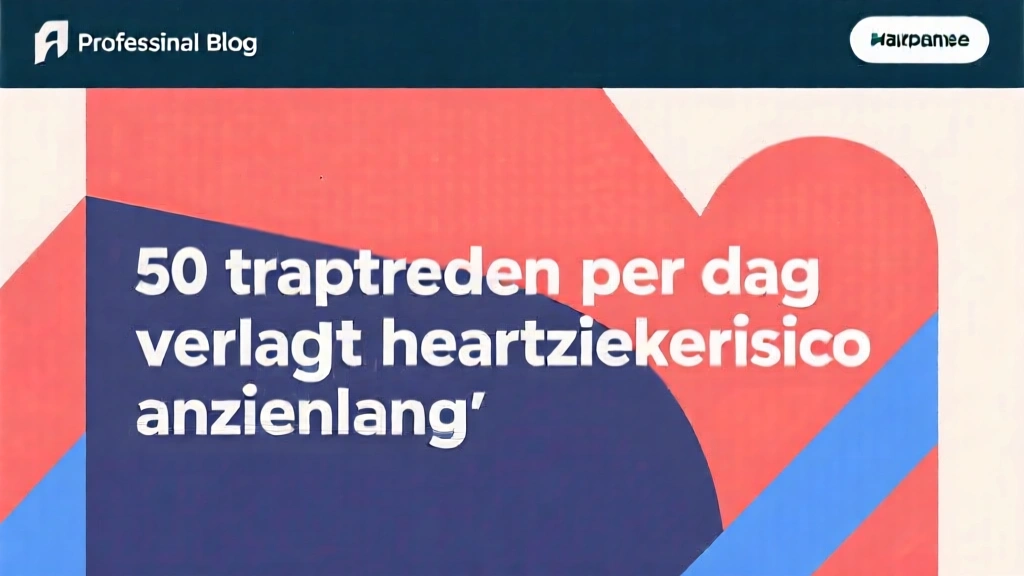 50 traptreden per dag verlaagt hartziekterisico aanzienlijk