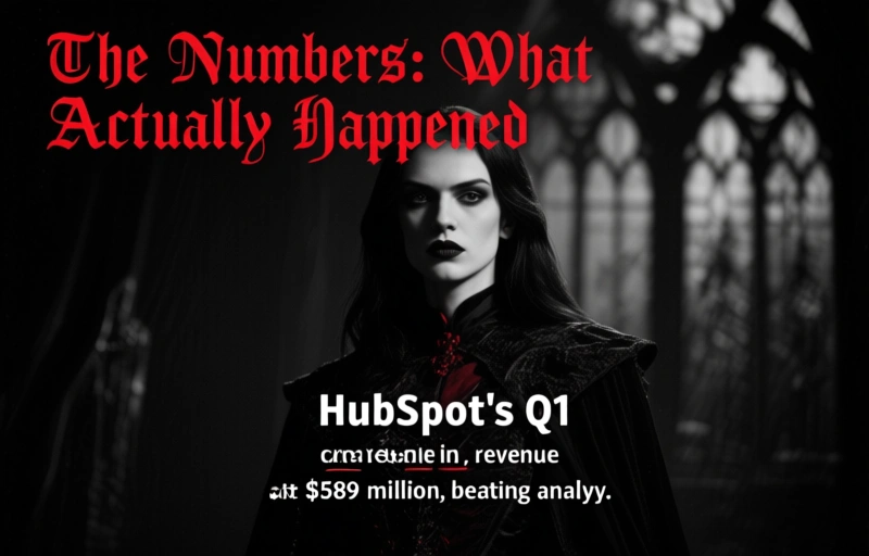Visual representation of HubSpot Surprises with Q1 Sales, Stock Drops 11.9%