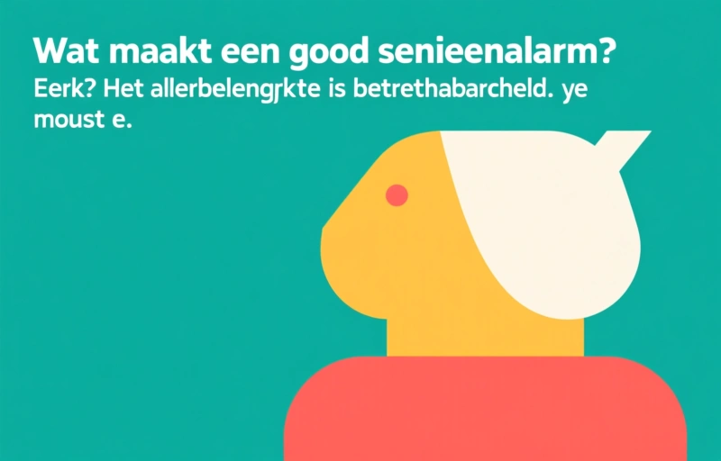 Visuele weergave van Beste Persoonlijk Alarm Senioren