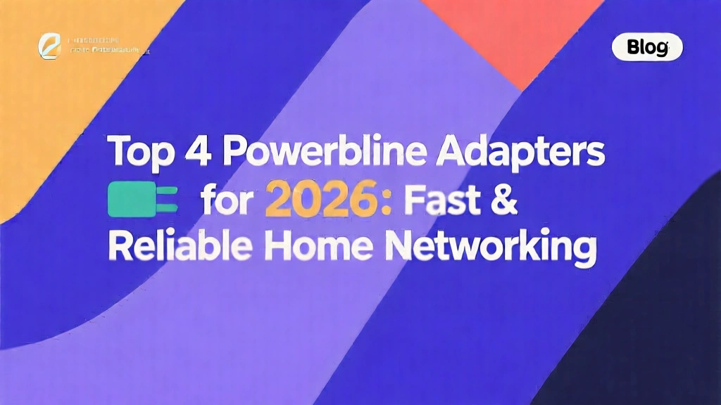 Top 4 Powerline Adapters for 2026: Fast & Reliable Home Networking