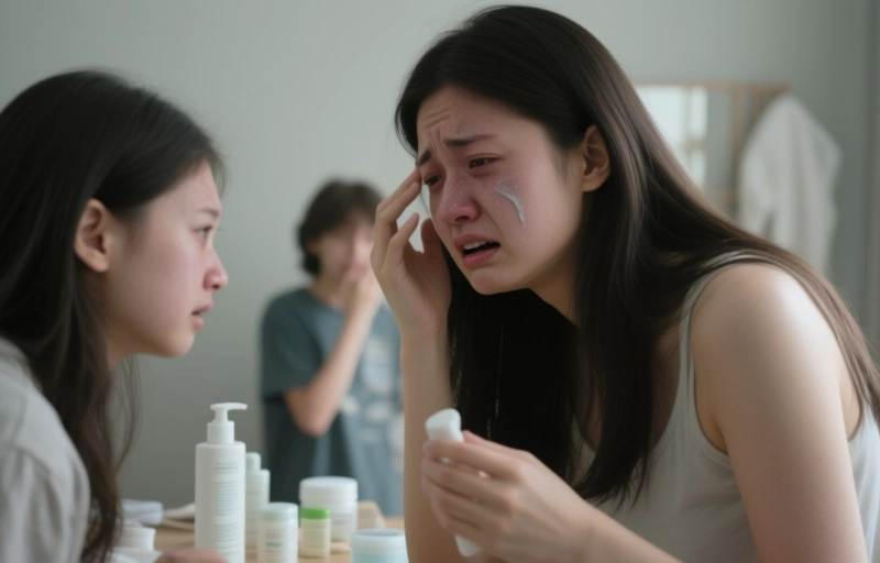 Teens' Skin Troubles From Using 12 Products Daily