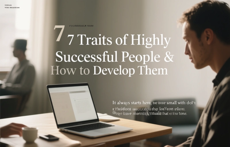 Visual representation of 7 Traits of Highly Successful People & How to Develop Them