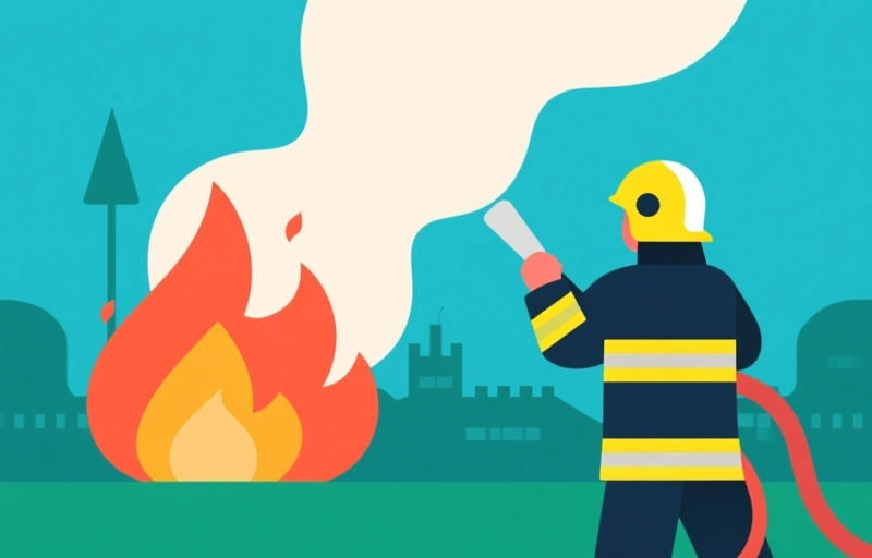 Brandweer bestrijdt grote brand in Bethlehem, Northampton County