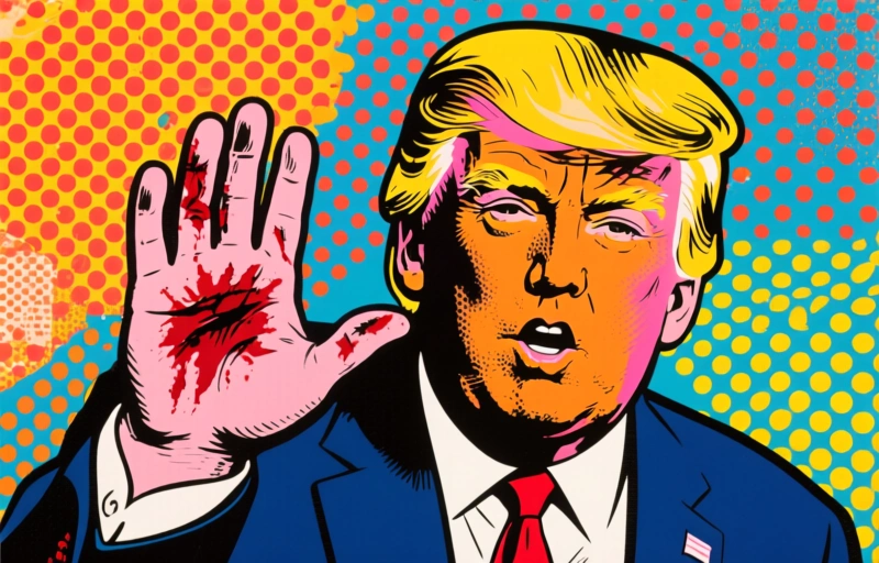 Trump Explains His Latest Bruised Hand Incident