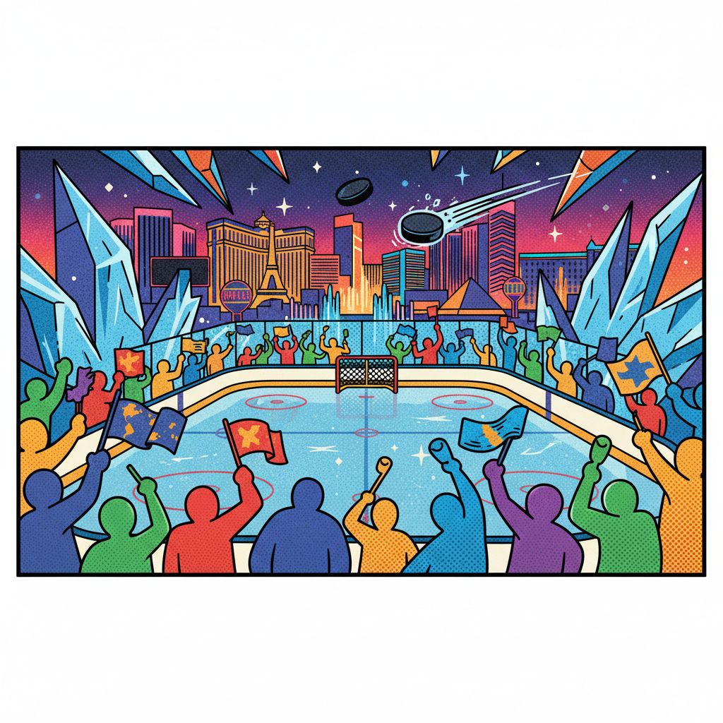 Las Vegasin Frozen Four -hockeyturnaus houkuttelee faneja ympäri maailmaa