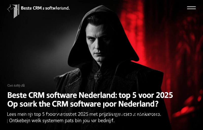 Beste CRM software Nederland: top 5 voor 2025