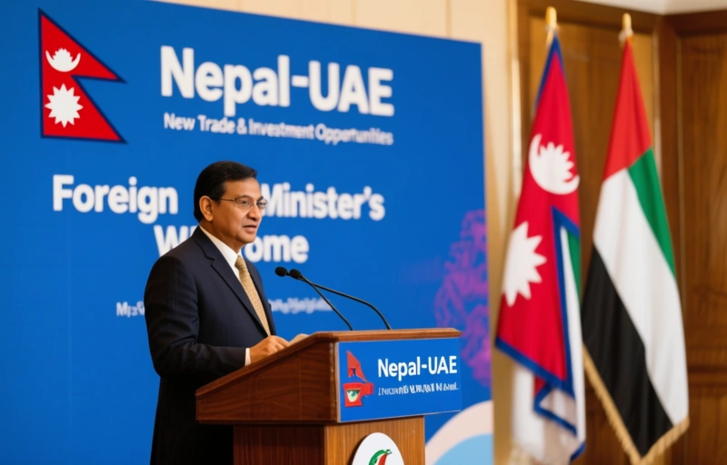 Visual representation of Nepal-UAE Partnership